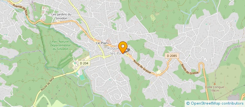 localisation de l'entreprise SOCIETE ARCHI ET TECH à ROQUEFORT-LES-PINS