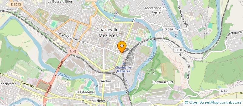 localisation de l'entreprise SOCIETE ARDENNAISE DE CANCEROLOGIE  CHARLEVILLE-MEZIERES