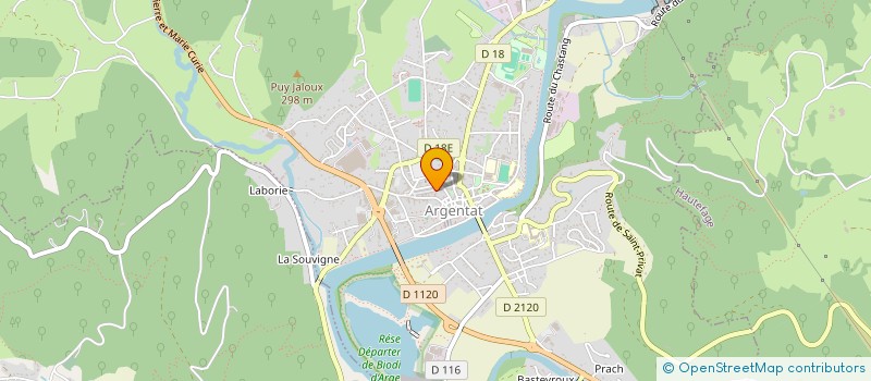 localisation de l'entreprise SOCIETE ARGENTAT PASSION  ARGENTAT-SUR-DORDOGNE