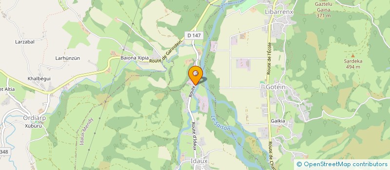 localisation de l'entreprise SOCIETE ARLA ET COMPAGNIE à IDAUX-MENDY