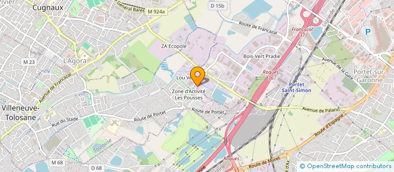 localisation de l'entreprise SOCIETE ARMATURE ET FERRAILLAGE BATIMENT à VILLENEUVE-TOLOSANE