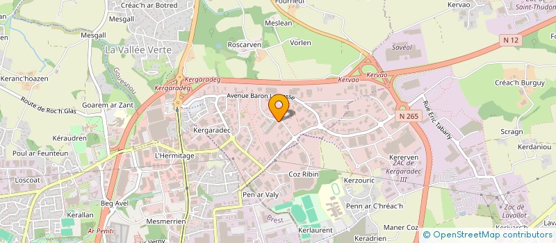 localisation de l'entreprise SOCIETE ARMORICAINE DE PLATRERIE - CARRELAGE à GOUESNOU