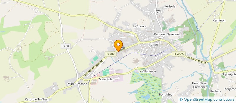 localisation de l'entreprise SOCIETE ARMORICAINE DE REALISATIONS ET D'ASSISTANCE FRIGORIFIQUE à SCAER