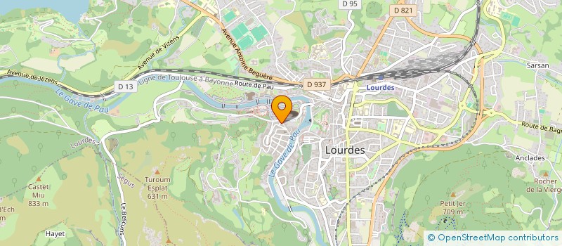 localisation de l'entreprise SOCIETE ARNAUDET  LOURDES