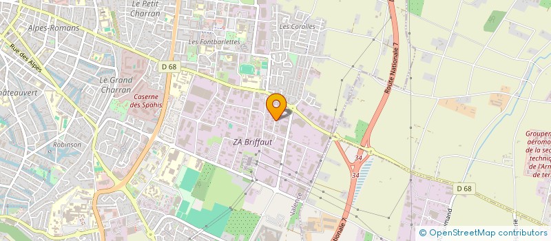 localisation de l'entreprise SOCIETE ARSAC COMMUNICATION à VALENCE