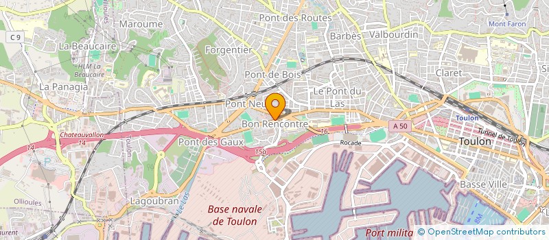 localisation de l'entreprise SOCIETE ART PEINTURE  TOULON