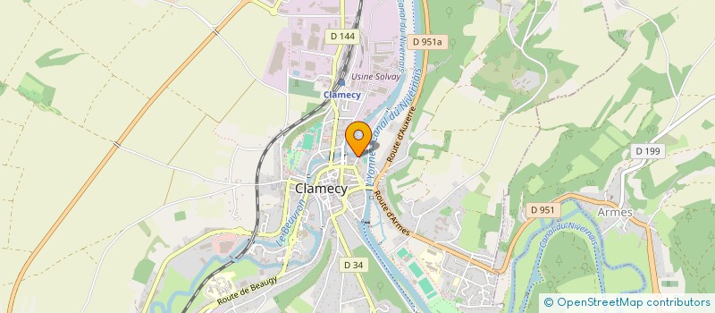 localisation de l'entreprise SOCIETE ARTISANALE CLAMECYCOISE à CLAMECY