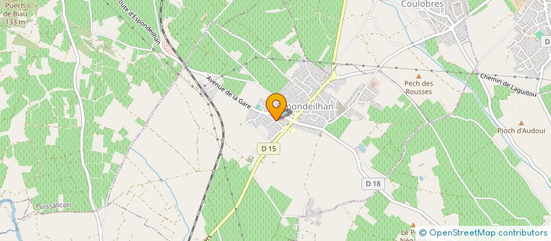 localisation de l'entreprise SOCIETE ARTISANALE DE MECANIQUE à ESPONDEILHAN