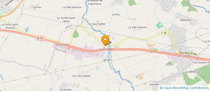 localisation de l'entreprise SOCIETE ARTISANALE DE PLATERIE BRETONNE  HILLION