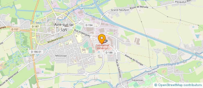 localisation de l'entreprise SOCIETE ARTOIS PEINTURE REVETEMENT à AIRE-SUR-LA-LYS