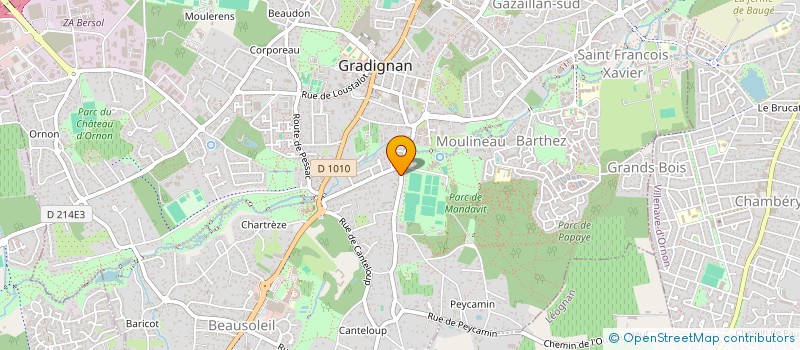 localisation de l'entreprise SOCIETE ARTS TALENCE AQUITAINE  GRADIGNAN