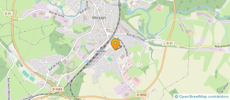 localisation de l'entreprise SOCIETE ASCENSEUR MONTAGE INSTALLATION 02  HIRSON