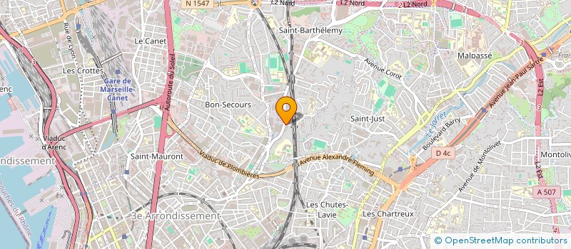 localisation de l'entreprise SOCIETE ASSISTANCE DOG à MARSEILLE