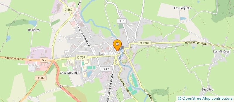 localisation de l'entreprise SOCIETE ASSUR EXPERT D'AUVERGNE à LAPALISSE