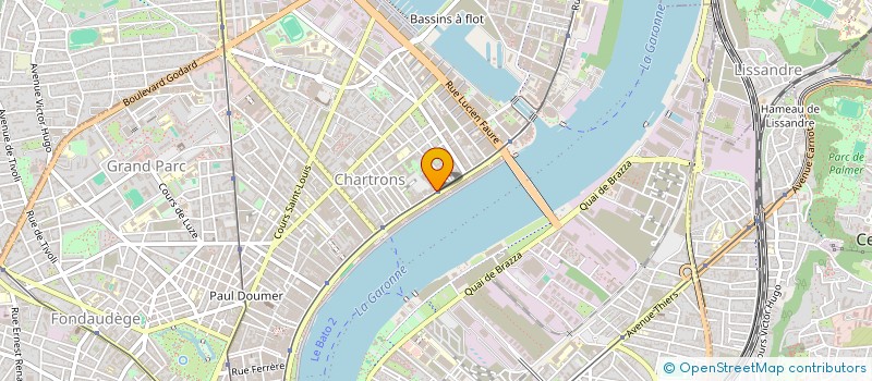 localisation de l'entreprise SOCIETE ATELIER D'ARCHITECTURE FABIEN PEDELABORDE  BORDEAUX