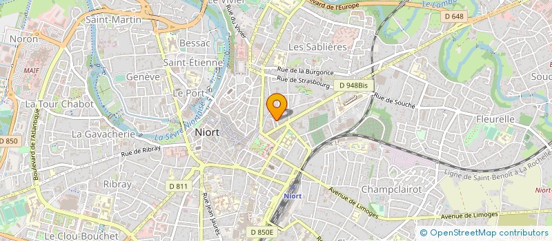 localisation de l'entreprise SOCIETE ATLANTIQUE D INGENIERIE ET D INFRASTRUC- TURE S.A.I.I. à NIORT