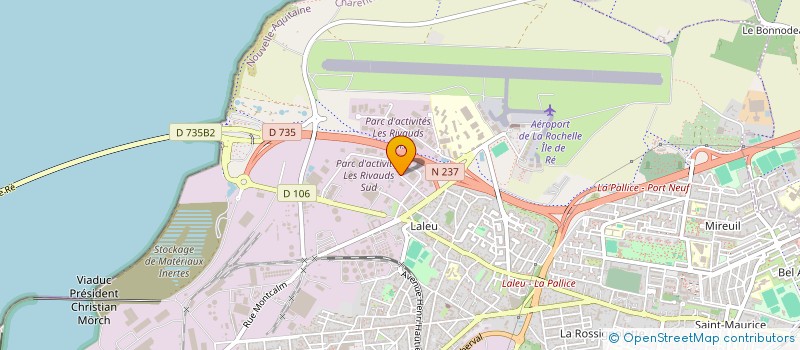 localisation de l'entreprise SOCIETE ATLANTIQUE DE PEINTURE  LA ROCHELLE