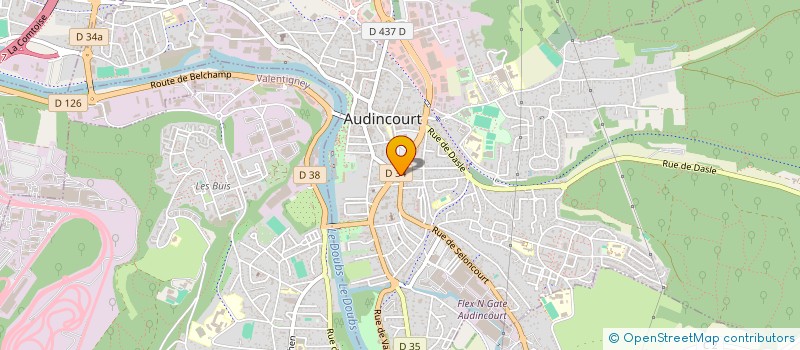 localisation de l'entreprise SOCIETE AUDINCOURTOISE DE CINEMA à AUDINCOURT
