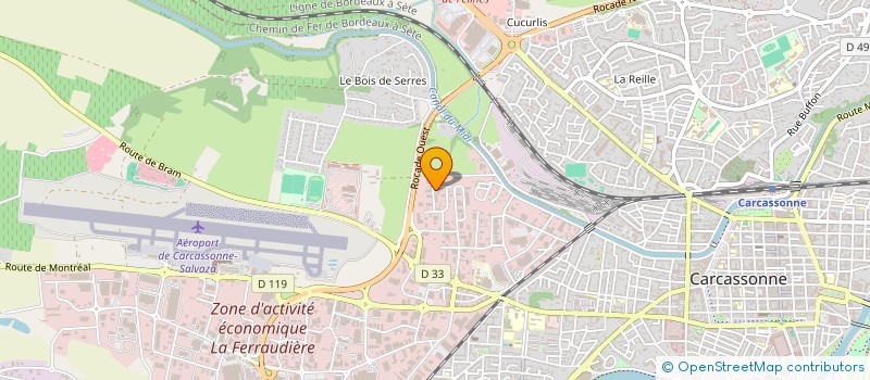 localisation de l'entreprise SOCIETE AUDOISE DE PEINTURE ET ACCESSOIRES AUTOMOBILES  CARCASSONNE