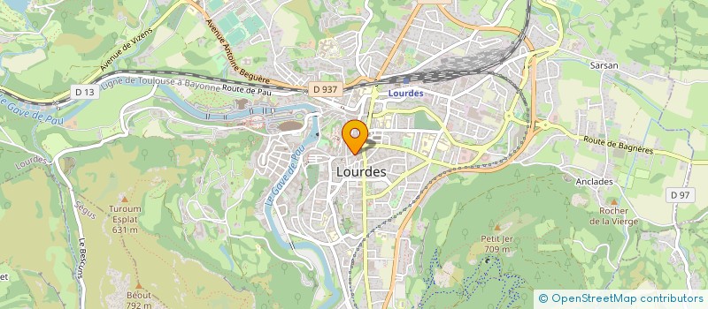 localisation de l'entreprise SOCIETE AUGUET TURON à LOURDES