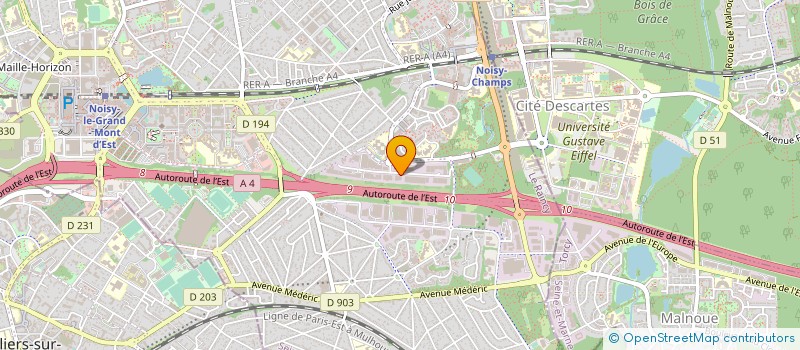 localisation de l'entreprise SOCIETE AULNAYSIENNE DE CHAUFFE à NOISY-LE-GRAND