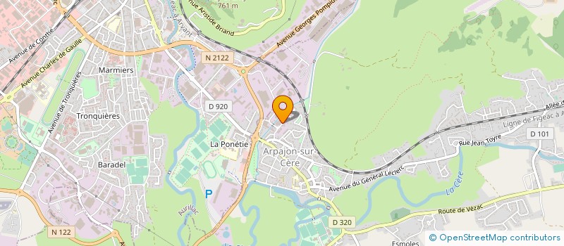 localisation de l'entreprise SOCIETE AURILLACOISE DE COUVERTURE ALTAYRAC NUMITOR à ARPAJON-SUR-CERE