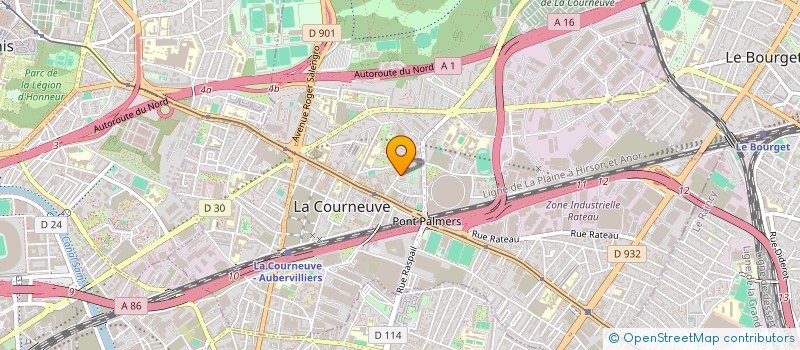 localisation de l'entreprise SOCIETE AUTO 2000 à LA COURNEUVE
