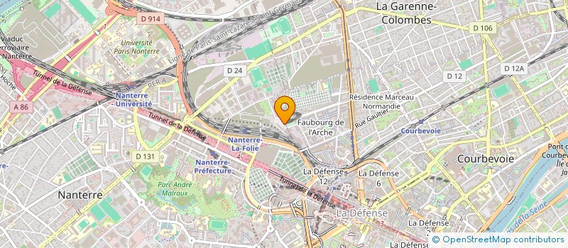 localisation de l'entreprise SOCIETE AUTO DEFENSE à NANTERRE