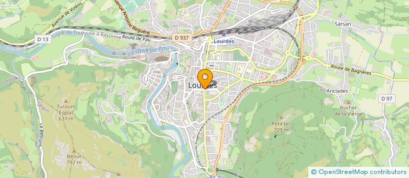 localisation de l'entreprise SOCIETE AUTO ECOLE LA PYRENEENNE  LOURDES