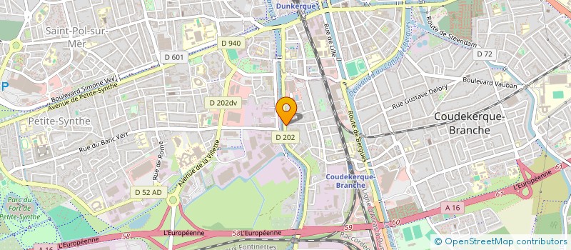 localisation de l'entreprise SOCIETE AUTO PASSION  COUDEKERQUE-BRANCHE