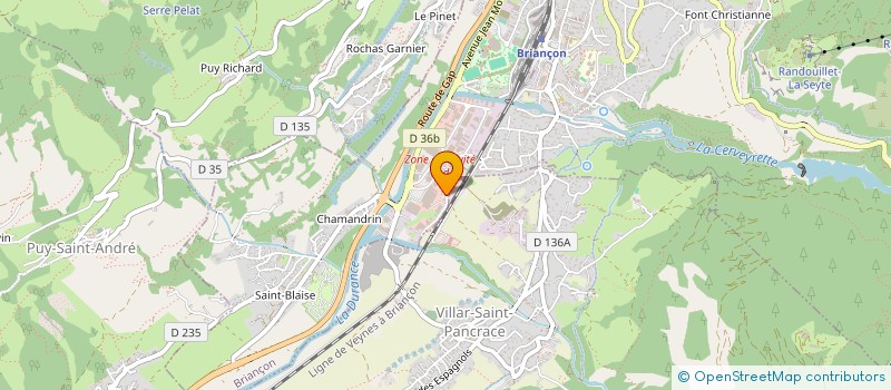 localisation de l'entreprise SOCIETE AUTOCARS DANIEL RIGNON ET FILS à BRIANCON