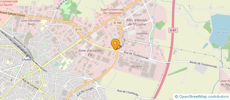 localisation de l'entreprise SOCIETE AUTOMOBILE CHOLETAISE à CHOLET