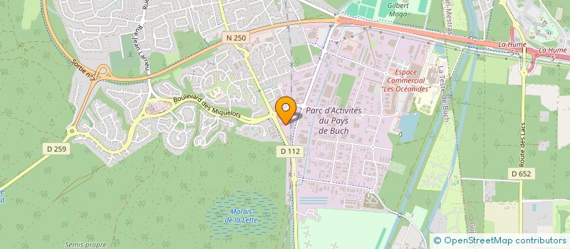 localisation de l'entreprise SOCIETE AUTOMOBILE COTE AQUITAINE à LA TESTE-DE-BUCH