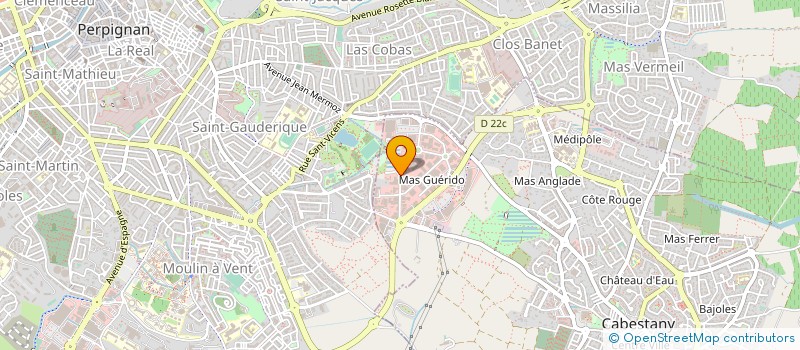 localisation de l'entreprise SOCIETE AUTOMOBILE LAURENT SARL  CABESTANY