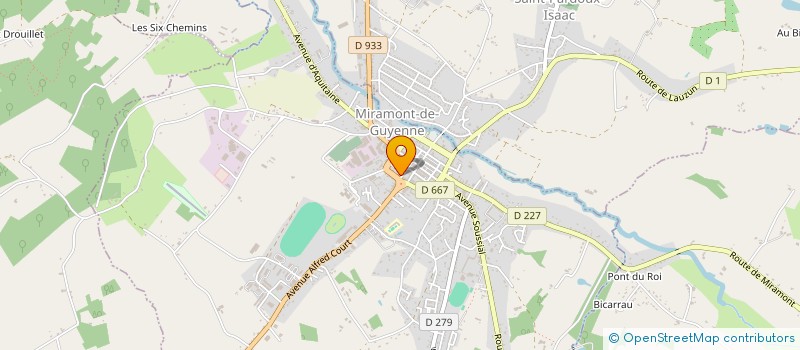 localisation de l'entreprise SOCIETE AUTOMOBILE MIRAMONTAISE à MIRAMONT-DE-GUYENNE