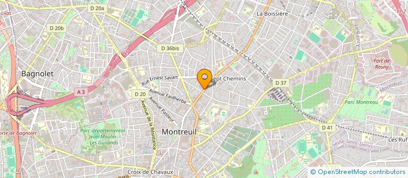 localisation de l'entreprise SOCIETE AUTOMOBILE MONTREUIL à MONTREUIL