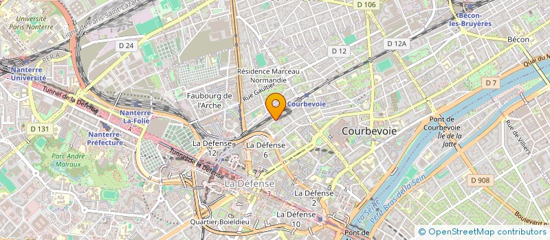 localisation de l'entreprise SOCIETE AUTRE CHOSE à COURBEVOIE