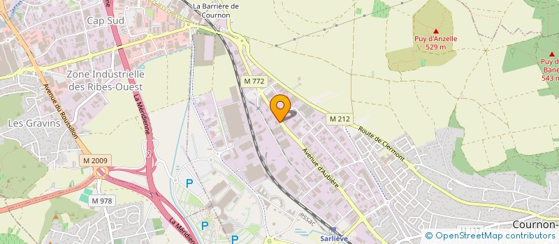 localisation de l'entreprise SOCIETE AUVERGNATE DE DISTRIBUTION ALIMENTAIRE  COURNON-D'AUVERGNE