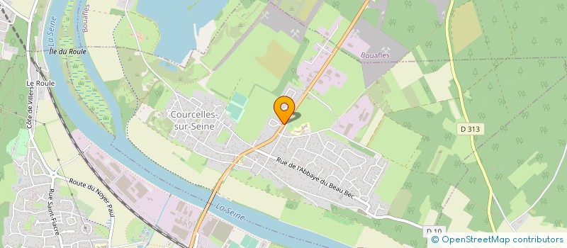 localisation de l'entreprise SOCIETE AUXILIAIRE DE CONSTRUCTION D'OUVRAGES EN ABREGE : SACO à COURCELLES-SUR-SEINE