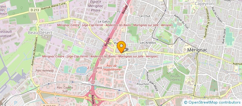 localisation de l'entreprise SOCIETE AUXILIAIRE DE MATERIEL MOTER à MERIGNAC