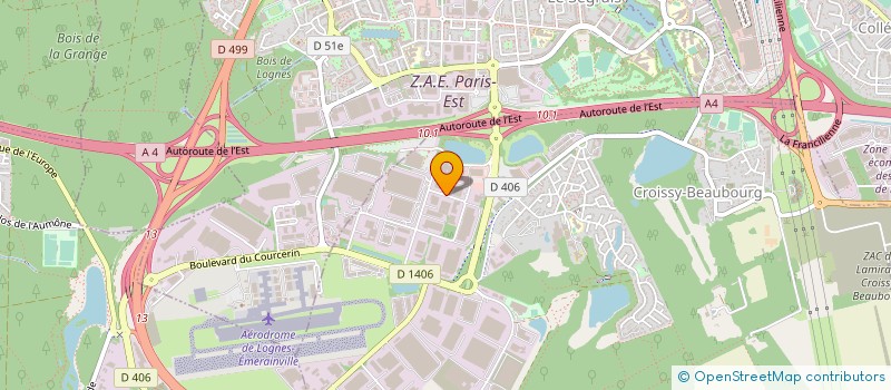 localisation de l'entreprise SOCIETE AUXILLIAIRE DU MATERIEL S.A.M.B.M.S. SAS  CROISSY-BEAUBOURG