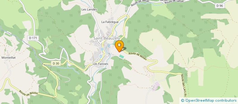 localisation de l'entreprise SOCIETE AUZUECH CONSTRUCTION RENOVATION  SAINT-BEAUZELY