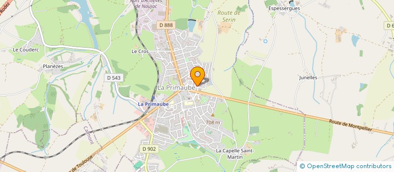 localisation de l'entreprise SOCIETE AVEYRONNAISE D'EDITIONS PROGRESSISTES  LUC-LA-PRIMAUBE