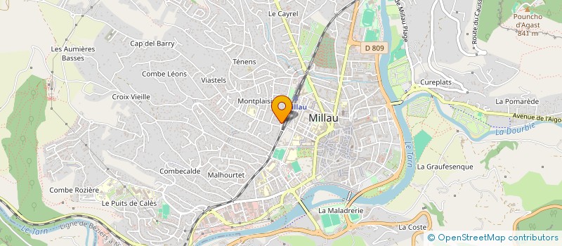 localisation de l'entreprise SOCIETE AVEYRONNAISE DE FORMATION ODONTOLOGIQUE à MILLAU