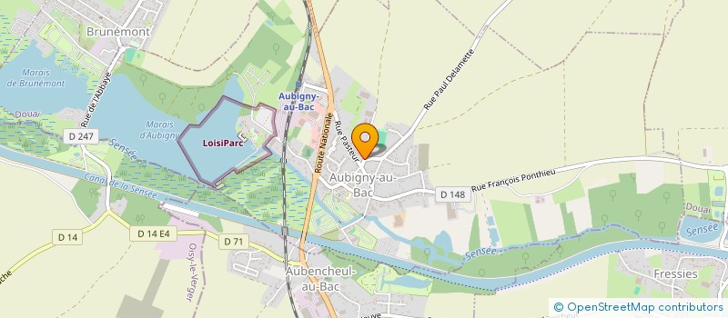 localisation de l'entreprise SOCIETE AVICOLE BACHELET à AUBIGNY-AU-BAC