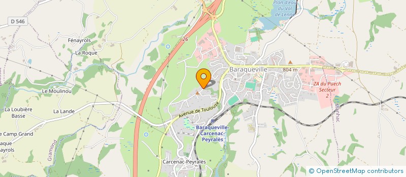 localisation de l'entreprise SOCIETE AVICOLE DU ROUERGUE à BARAQUEVILLE