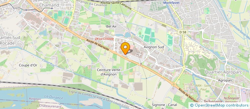 localisation de l'entreprise SOCIETE AVIGNONNAISE DE DISTRIBUTION à AVIGNON