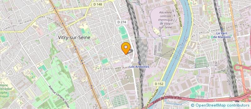 localisation de l'entreprise SOCIETE AYM à VITRY-SUR-SEINE