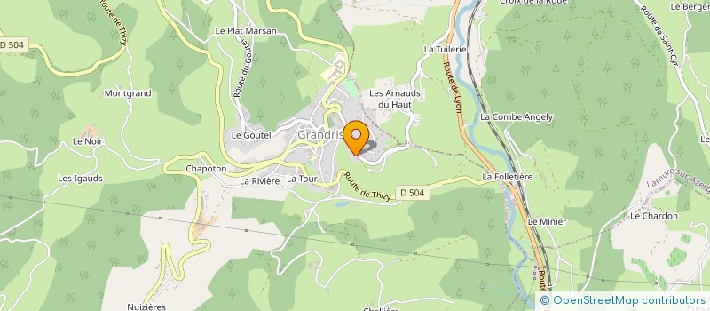 localisation de l'entreprise SOCIETE AZERGUOISE DE REPOUSSAGE ET D EMBOUTISSAGE à GRANDRIS