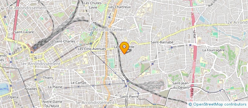 localisation de l'entreprise SOCIETE AZUR CHARPENTES COUVERTURES à MARSEILLE